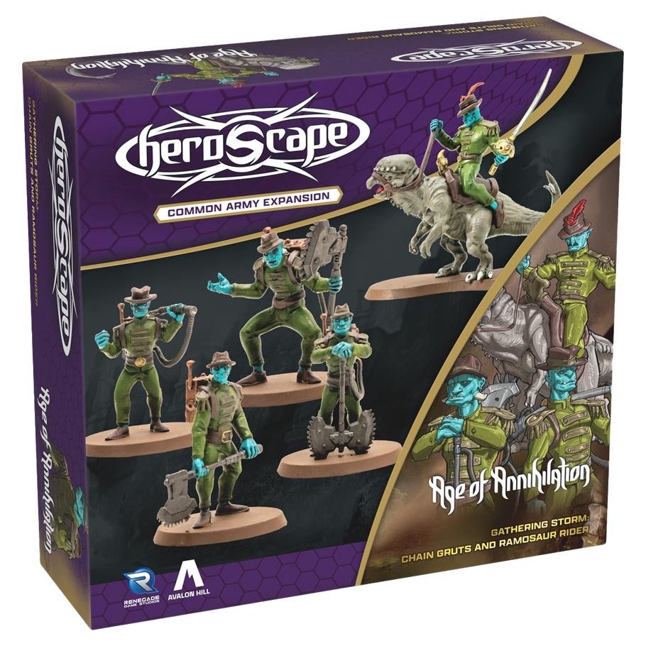 Heroscape: Chain Gruts and Ramosaur Rider Army Expansion