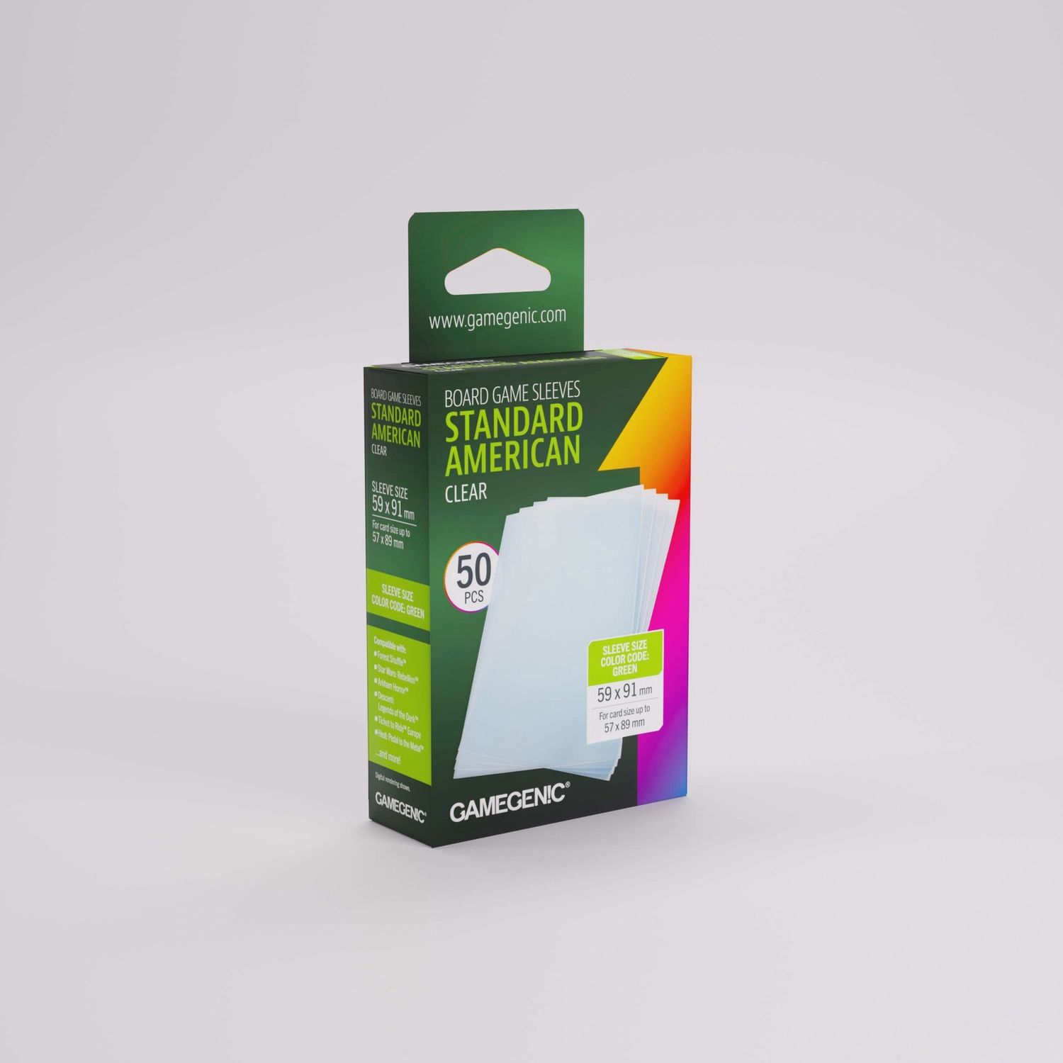 Gamegenic: Prime Sleeves: Standard American Card Game (50)