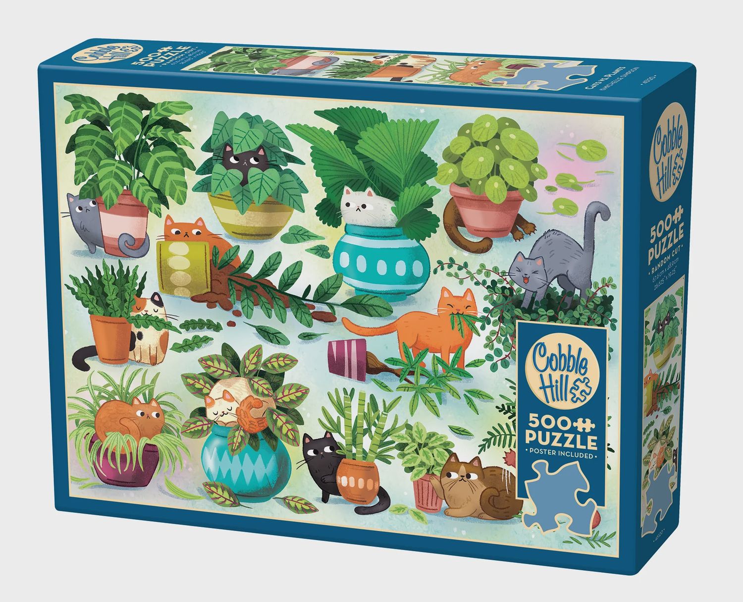 Puzzle: Cats vs. Plants (500 pieces)