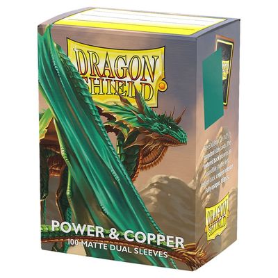 Dragon Shield: Dual Matte Standard Sleeves: Power &amp; Copper (100 count)