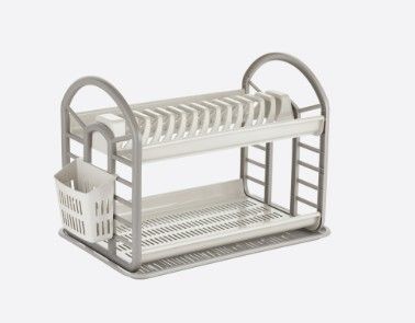 Égouttoir à Vaisselle en Plastique double étage