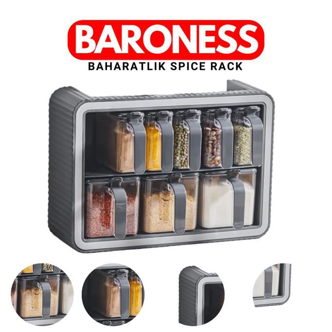 Ensemble d'épices Baroness 9 pièces