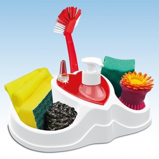 Distributeur de savon liquide avec porte-éponge 300 ML