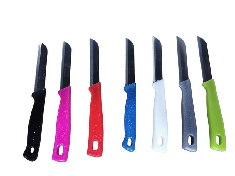 18 pièces - couteau à légumes en acier inoxydable couteau à fruits couteau de chef, Solingen couteau de cuisine  7 COULEURS DISPONIBLES