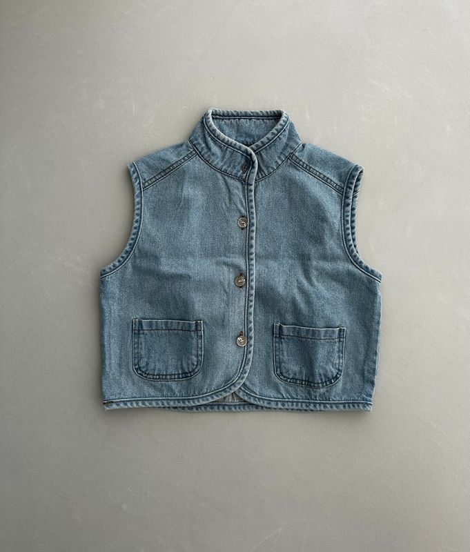 Denim jasje zonder mouwen Lie