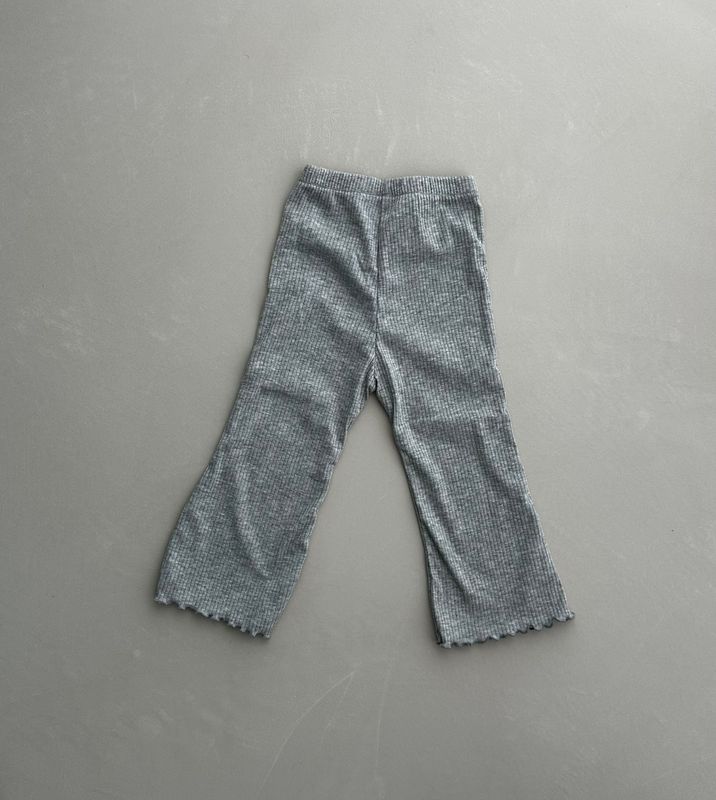 Ribbed Bootcut Pants
