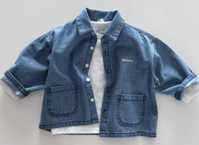 Pocket denim shirt