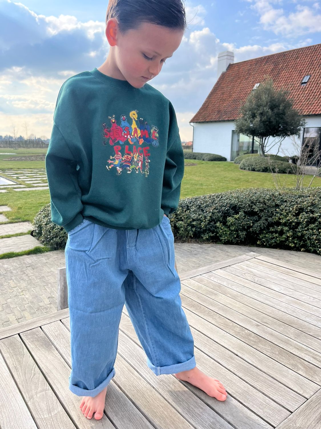 Denim Chino Pants