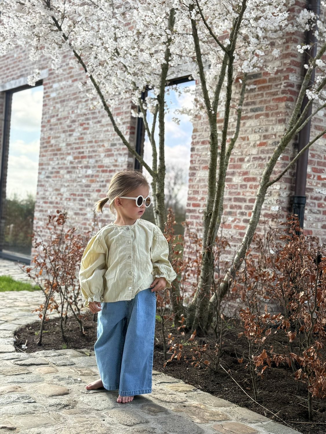 Falling Denim Pants