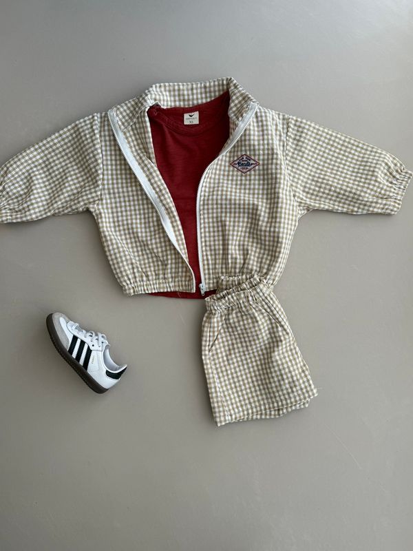 Check Zip Up set