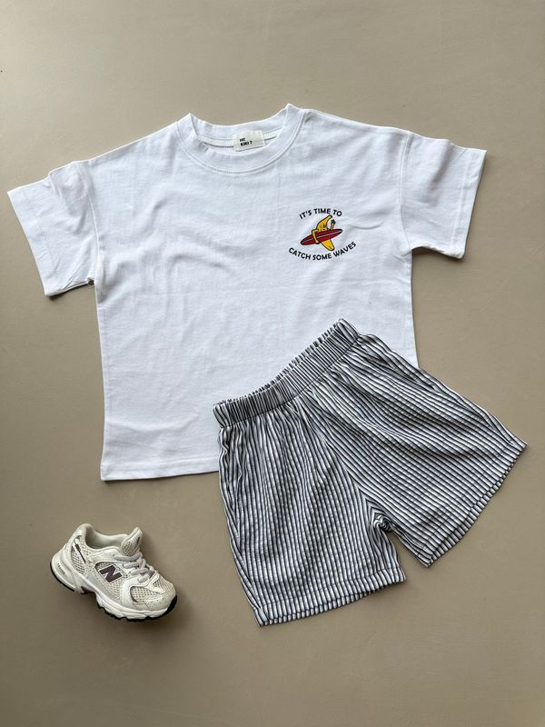 Vertical Striped Short