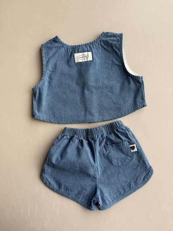 Bebe Denim Vest Shirt