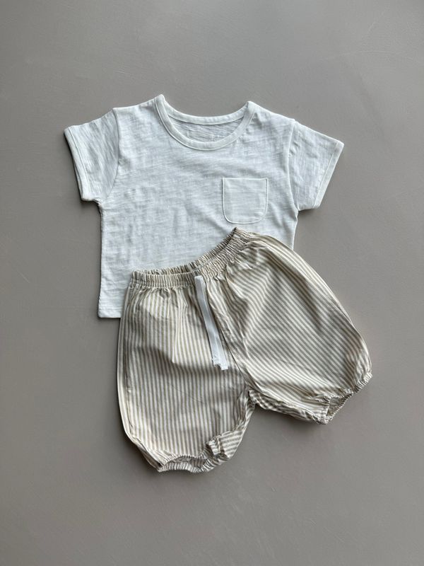 Bebe Striped Banding Pants