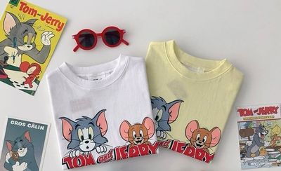 Peekaboo Tom Jerry Short Sleeve Tee