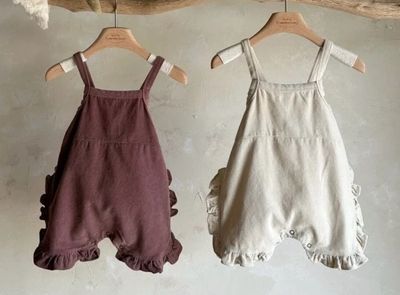 Frill Corduroy overall