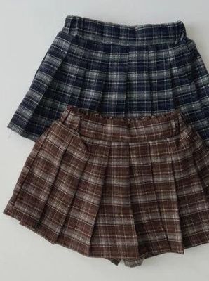 Pleated Skirt Pants