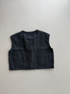 Black Denim Vest