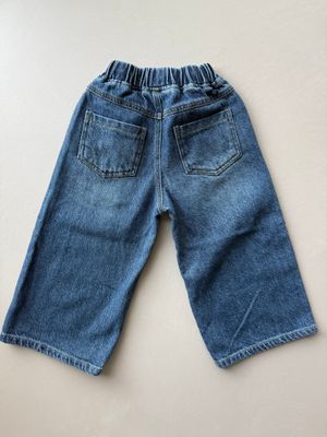 Wide denim Pants