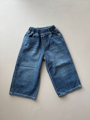 Wide denim Pants