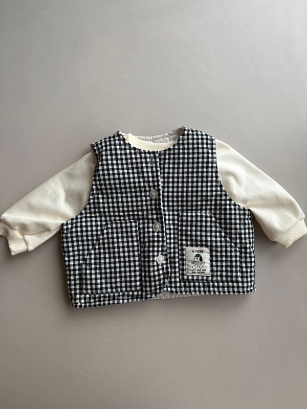 Bebe Corn Check Vest