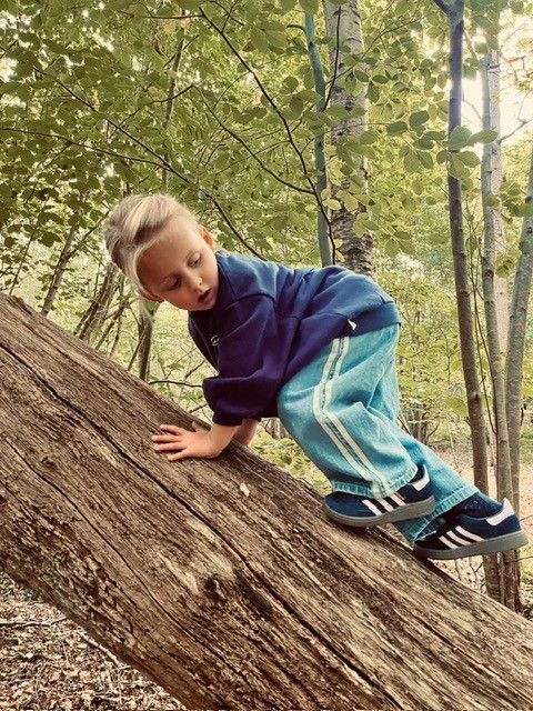 Tape Wide Denim Pants