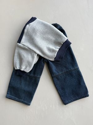 Low denim pants