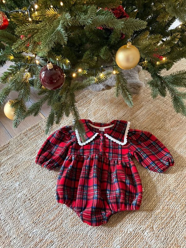 Kerstromper Sweet Check Suit