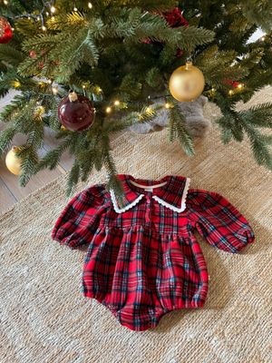 Kerstromper Sweet Check Suit