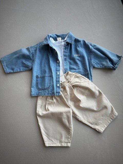 Pocket denim shirt