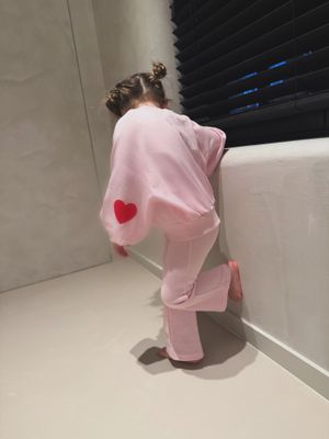 Heart Puff Top Bottom Set