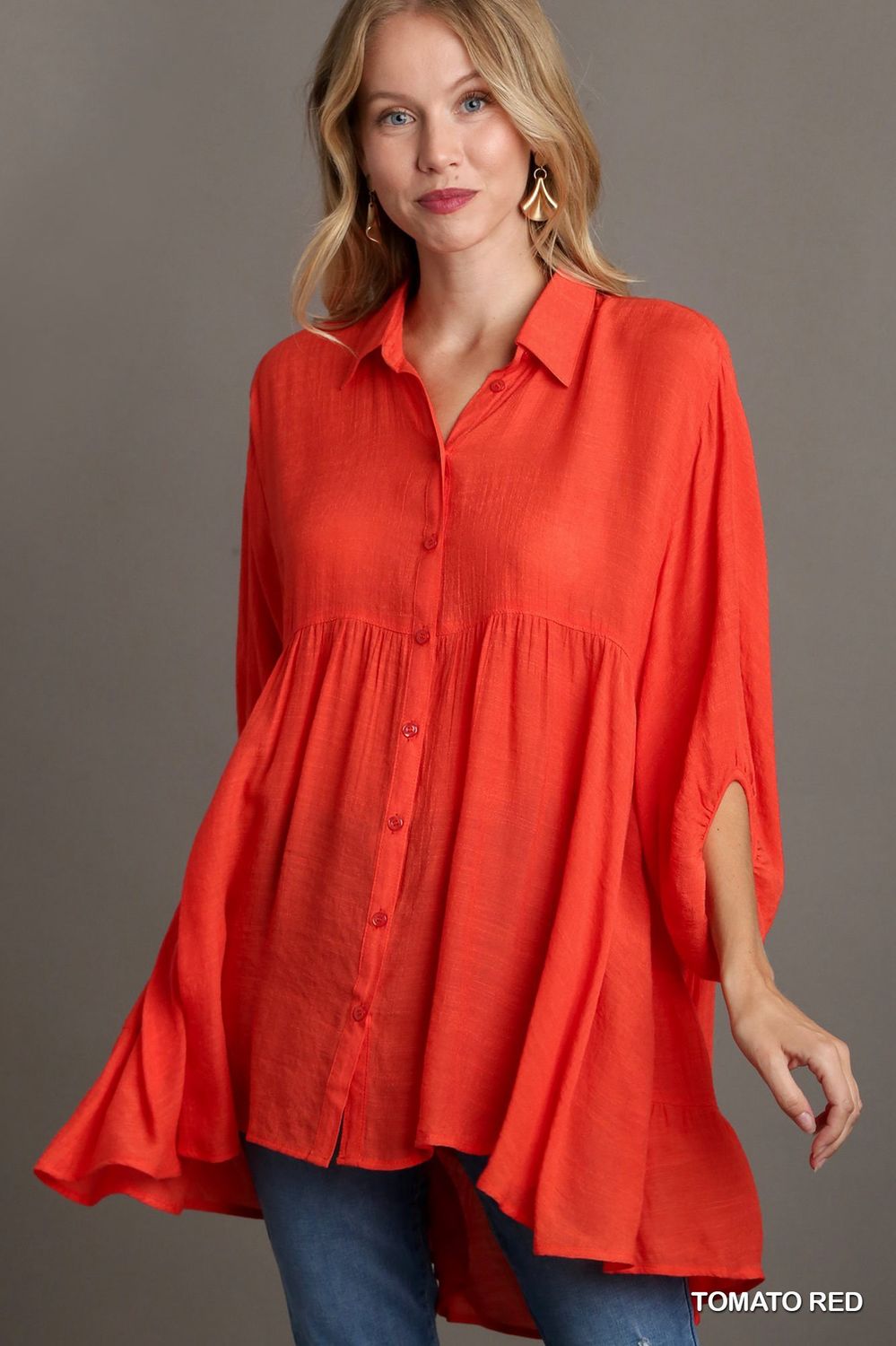 Sheer Back Tiered Tunic Dress