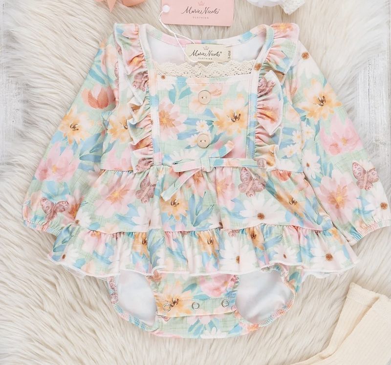 Sweet Butterfly Garden Ruffle Bubble