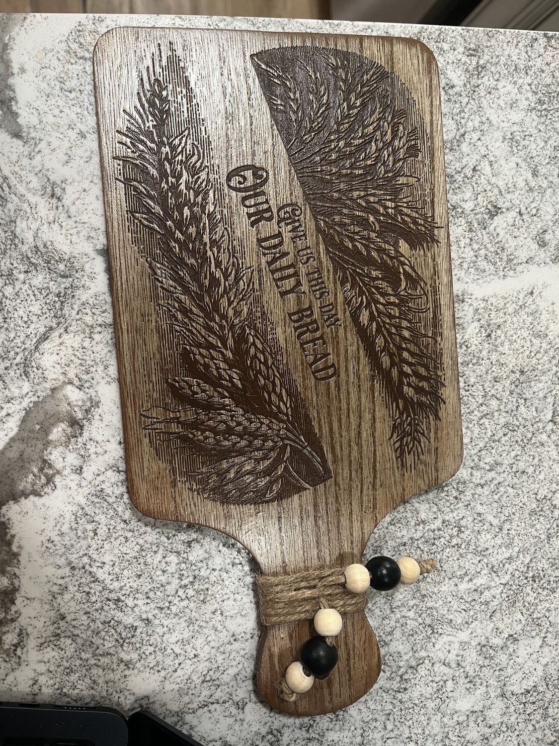 &quot;Give Us This Day...&quot; small Cutting Board
