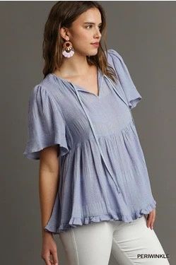 Short Sleeve Babydoll Top