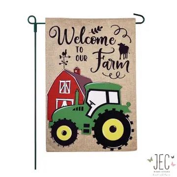 Burlap Garden Flags
