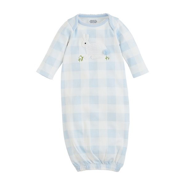 Blue Checked Bunny Gown