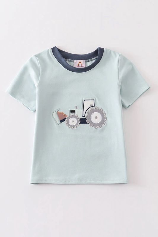 AQUA EXCAVATOR APPLIQUE BOY TOP