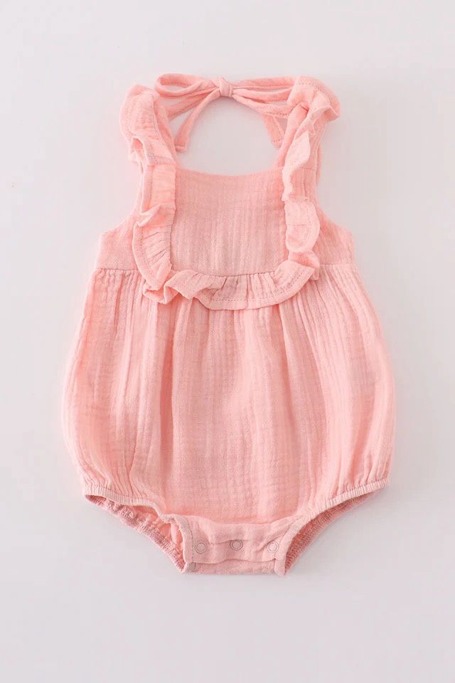 PREMIUM TAN MUSLIN RUFFLE BUBBLE