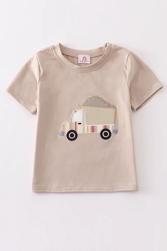 KHAKI TRUCK APPLIQUE TOP