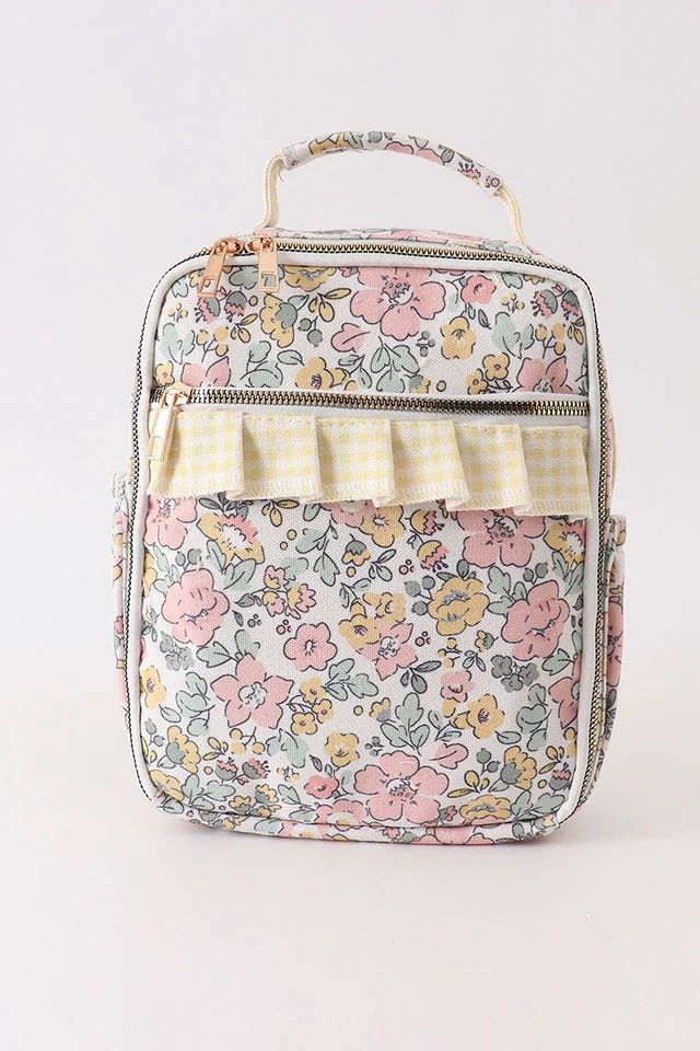FLORAL RUFFLE LUNCH BAG