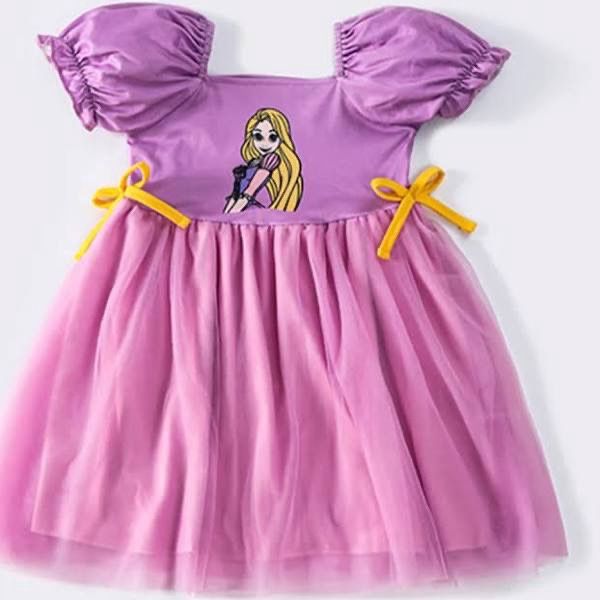 Purple princess tulle dress