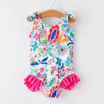 Colorful Floral Boutique Swimsuit.