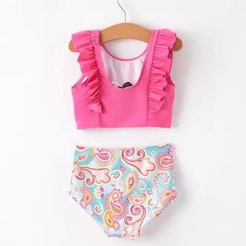 Hot Pink Girls Swimsuit