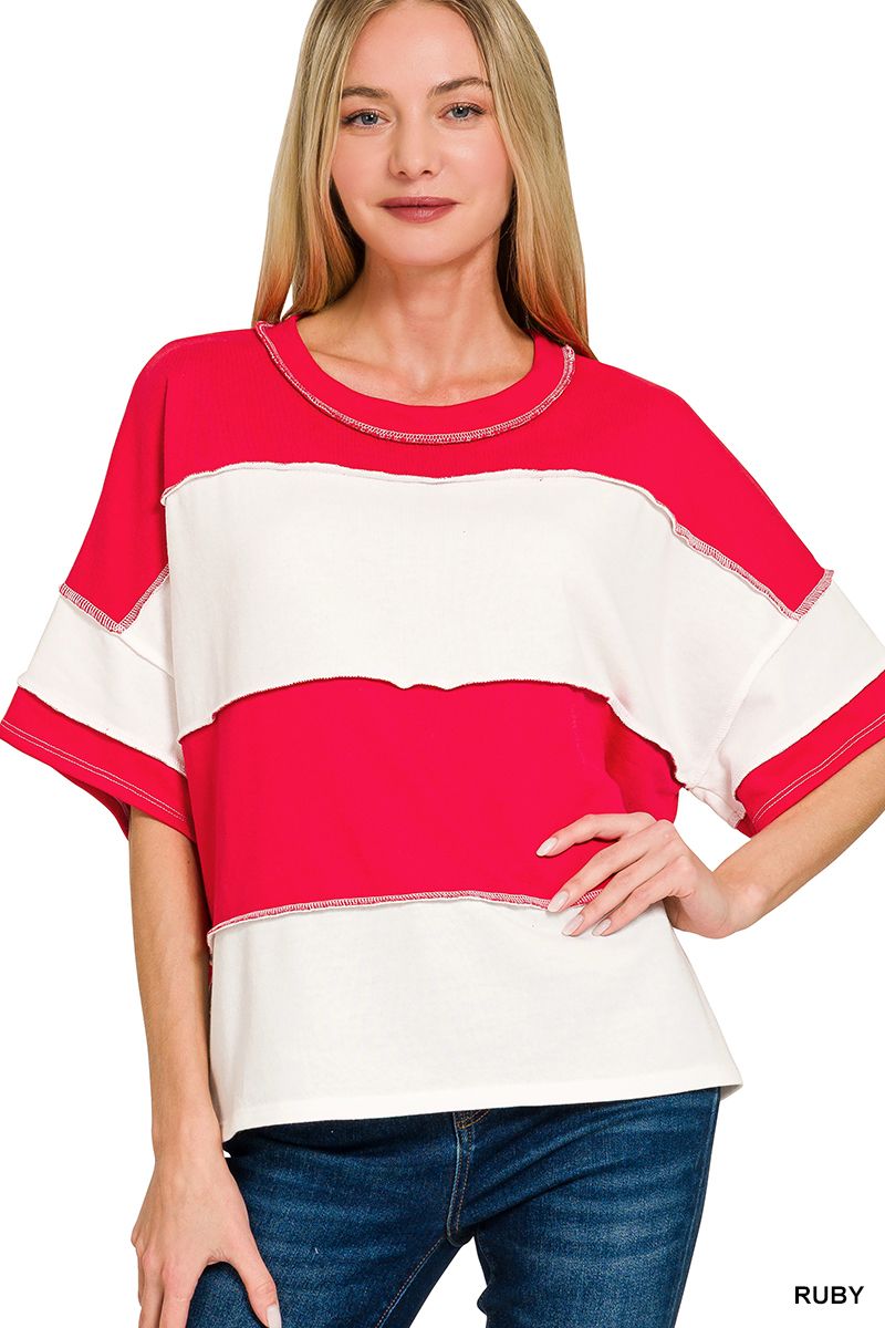 COLOR BLOCK  TOP