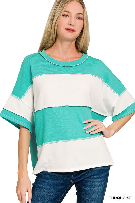 COLOR BLOCK  TOP