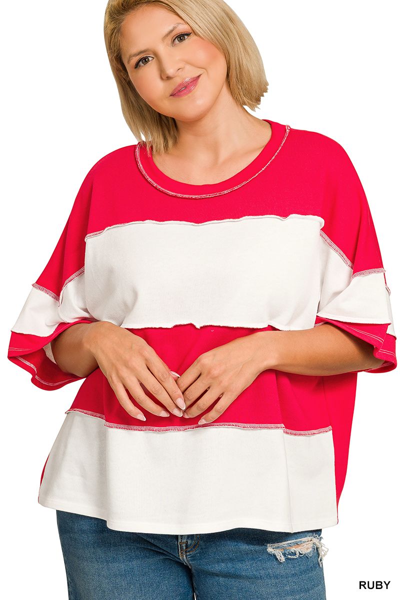 COLOR BLOCK  TOP P