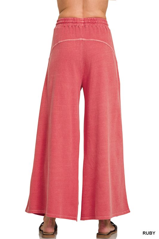 FRENCH TERRY PIGMENT DYE  PULLOVER PANTS SET