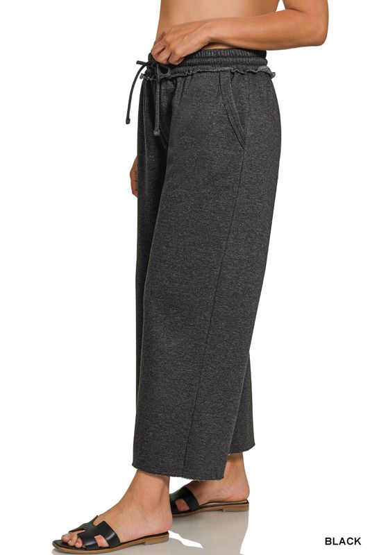 PLUS ACID WASH FLEECE SWEATPANTS (23")
