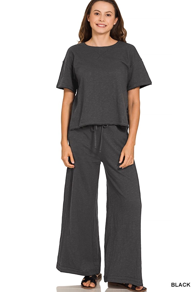 C/SLUB PANTS SET