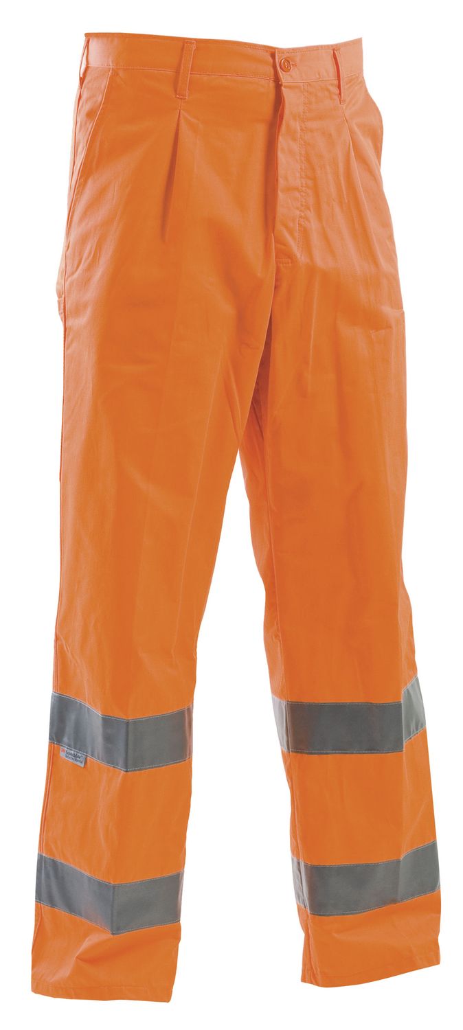 Linea alta visibilità pantalone p/c 40/60% colore arancio - gruppo P&P